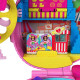 Компактный рюкзак Polly Pocket Theme Park с 2 куклами, аксессуарами и множеством развлечений Mattel GYK91 (my-14034)