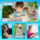 Деревянная магниная доска-головоломка с английским алфавитом Commodum Montessori 02 для малышей (my-14040)