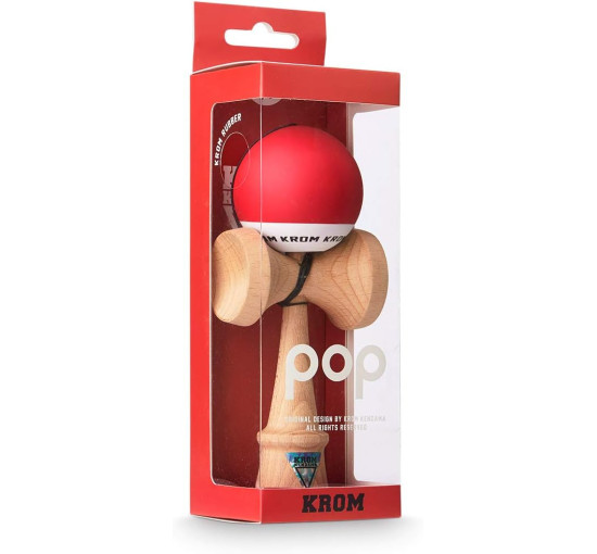 Кендама KROM POP LOL для новичка красный (my-14052)