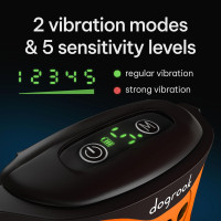 Нашийник для собак DogRook OB3 проти гавкання з 5 рівнями чутливості помаранчевий (my-17144)