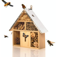 Готель для бджіл Bambuswald укриття для комах, 29 x 24 x 8 см, коричневий (my-15071)