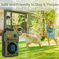 Безпечний та перезаряджуваний пристрій проти гавкання собаки з 3 режимами WLCelite MR03A зелений (my-4037)