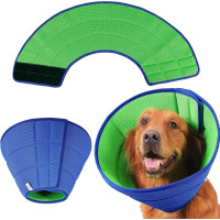 Мягкий ошейник-конус для собак PFRANK после операции, дышащая сетка, защитный шейный конус для домашних животных, размер S (my-12121)