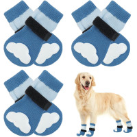 М'які шкарпетки для великих собак Kuoser C118 5025GWZ синій колір розмір S, L, XL (my-14101)