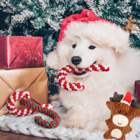 Игрушки для домашних животных, рождественский набор жевательных игрушек для собак из 3 предметов (my-14100)