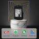 Двосторонній локатор, брелок трекер для Apple Find My (тільки iOS) FindXeink E-Ink Finder Tag, зображення користувача/текст/контакт, чорний (my-15319)