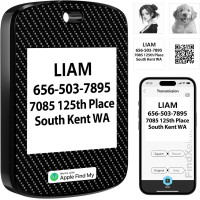 Двосторонній локатор, брелок трекер для Apple Find My (тільки iOS) FindXeink E-Ink Finder Tag, зображення користувача/текст/контакт, чорний (my-15319)