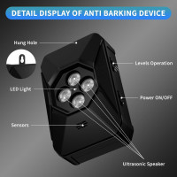 Антилай для собак ультразвуковое устройство с 3 режимами SOLITUZURODE (my-18148)