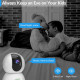 WiFi камера ACCULENZ R5W с возможностью поворота на 360° с искусственным интеллектом, обнаружением человека, видеоняня, ночное видение (my-0143)