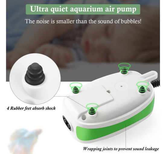 Регульований насос для акваріума продуктивність 6 л/хв FEDOUR 4W (my-18164)