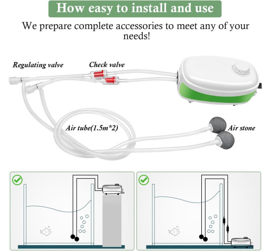 Регульований насос для акваріума продуктивність 6 л/хв FEDOUR 4W (my-18164)