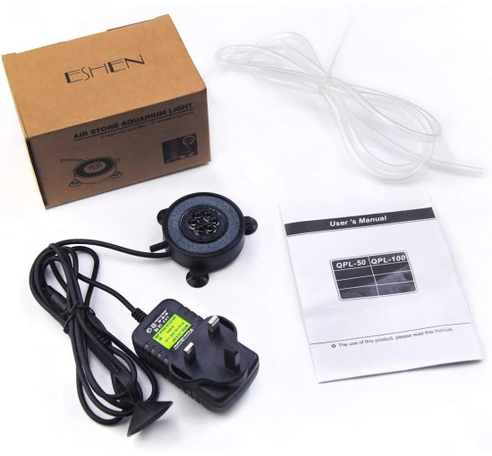 Світлодіодний світильник Air Stone для акваріума, різнокольоровий диск-міхур для риб (my-18158)