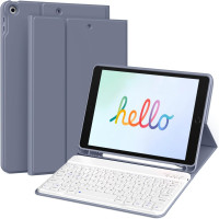 Чехол для клавиатуры KENKE iPad 9-го поколения фиолетовый (my-4344)