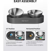 Комплект мисок з підставкою для котів PETKIT F4 (my-15173)