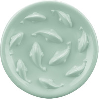 Миска для медленного кормления кошек и маленьких собак ComSaf A1 дизайн бассейна для рыб размер S зеленый (my-14057)