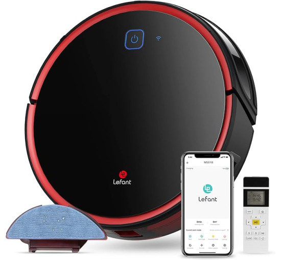 Робот-пилосос LEFANT T700 з функцією витирання, Wi-Fi-пилосос потужністю 2200 Па (my-1017)
