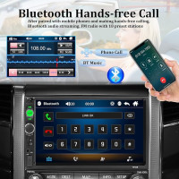 Автомобильная стереосистема Double Din Bluetooth  радиоприемник 7-дюймовый MP5-плеер HD с сенсорным экраном, AUX в USB Вход для TF-карты  проигрыватель UNITOPSCI (my-1028)