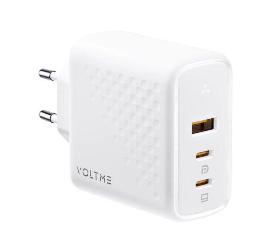 Зарядний пристрій для смартфонів, планшетів VOLTME Revo 100 GaN III White (V2026) (my-1030)