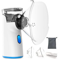 Портативний небулайзер, назальний інгалятор з мундштуком та 2 маски для дітей та дорослих, безшумний (my-1023)