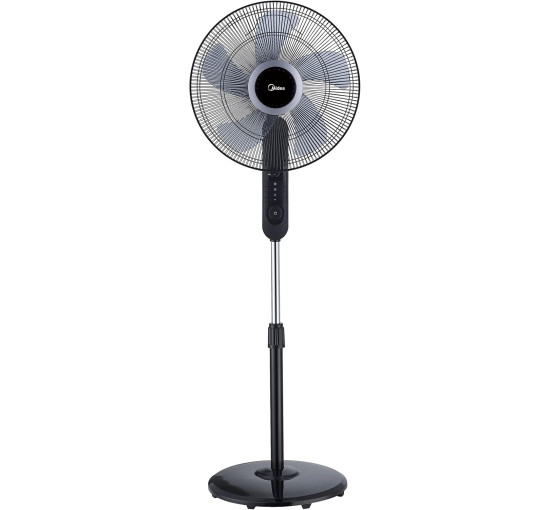 Бесшумный напольный вентилятор Midea FS40-15FR с дистанционным управлением. (my-16090)