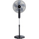 Бесшумный напольный вентилятор Midea FS40-15FR с дистанционным управлением. (my-16090)