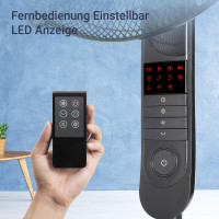 Бесшумный напольный вентилятор Midea FS40-15FR с дистанционным управлением. (my-16090)