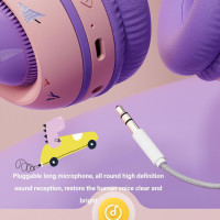 Детские беспроводные наушники Zunate KE-21 с RGB-подсветкой (my-8079)