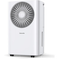 Компресорний осушувач повітря Dehumifer D020R2EC потужність 205 Вт для дому з резервуаром для конденсату об'ємом 2,5 л (білий)