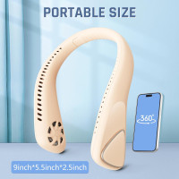 Безлопастной вентилятор на шею Nuerst F70 с аккумулятором емкостью 5000 мАч (my-8013)