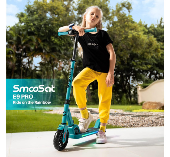 Электрический самокат SmooSat  ‎E9 Pro Blue для детей 8+ (my-010)