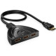 Переключатель QGECEN HDMI Switch Splitter 3 in 1 Out HDMI Switch, HDMI Splitter, HDMI Hub черный (my-6152)