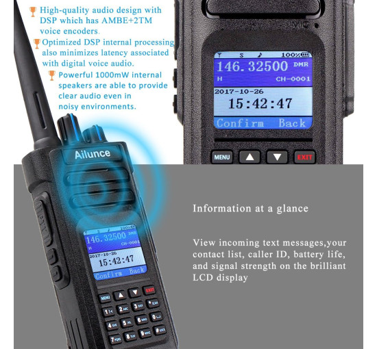 Цифрова аматорська рація Retevis Ailunce HD1 (my-6063)