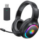Бездротова ігрова гарнітура Awinnasey PH1 з мікрофоном, колір Deep Black (my-6034)