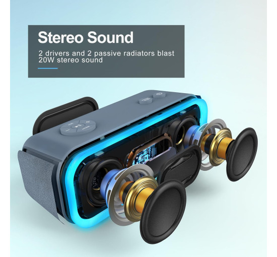Bluetooth-динамик DOSS SoundBox Pro со стереозвуком 20 Вт (my-6014)