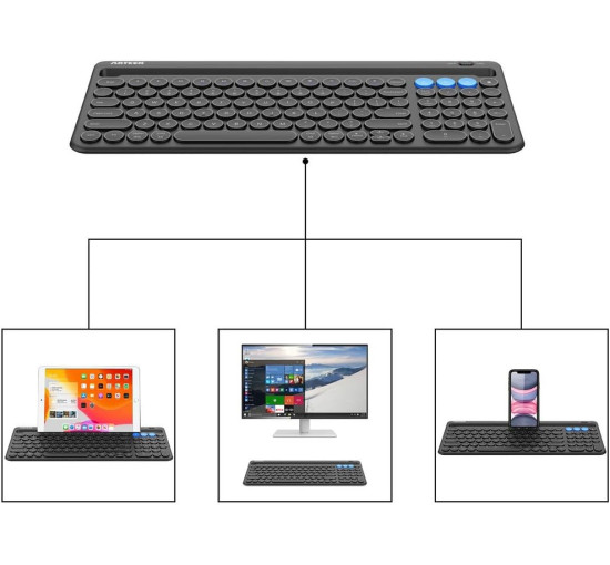 Беспроводная Bluetooth-клавиатура Arteck HB206-2 (my-6133)