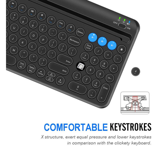 Беспроводная Bluetooth-клавиатура Arteck HB206-2 (my-6133)