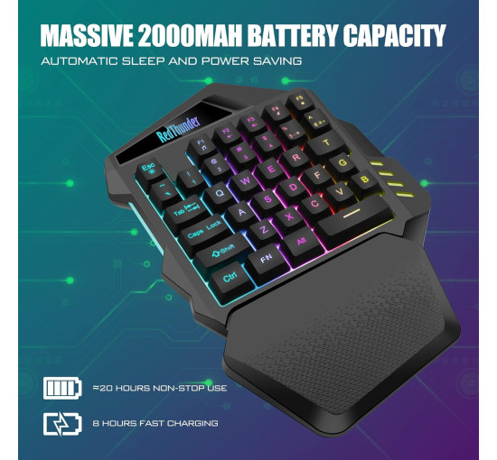 Беспроводная игровая клавиатура RedThunder G60 черный (my-6085)