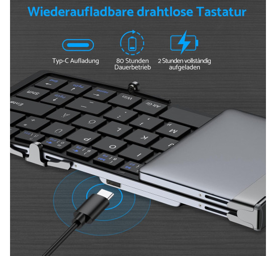 Беспроводная портативная клавиатура eSynic ESY021Bluetooth 5.1 (my-8068)