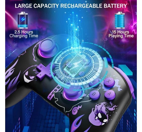 Беспроводной профессиональный контроллер для Nintendo Switch/OLED/Lite поддержка Switch, ПК, Android, iOS (my-11112)