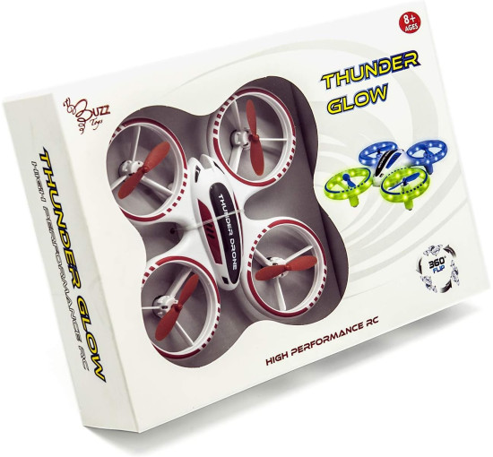 Дрон Thunder Glow Buzz Toys білий (my-11043)