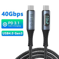 Кабель USB-С4 PD з дисплеєм Daguaika 240 W 40Gbps Thunderbolt 3/4 (my-8123)