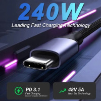 Кабель USB-С4 PD з дисплеєм Daguaika 240 W 40Gbps Thunderbolt 3/4 (my-8123)