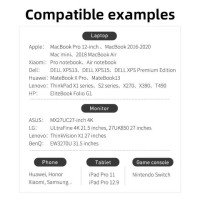 Кабель USB-С4 PD з дисплеєм Daguaika 240 W 40Gbps Thunderbolt 3/4 (my-8123)