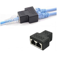 Комплект роз'ємів-розгалужувачів RJ45 чорний (my-6159)