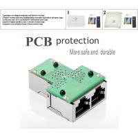 Комплект разъемов-разветвителей RJ45 черный (my-6159)