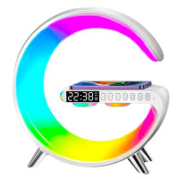 Лампа-ночник G63 RGB G-Smart Light с беспроводной зарядкой 10W и Bluetooth колонкой (my-6126)