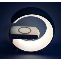 Лампа-ночник G63 RGB G-Smart Light с беспроводной зарядкой 10W и Bluetooth колонкой (my-6126)