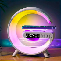 Лампа-ночник G63 RGB G-Smart Light с беспроводной зарядкой 10W и Bluetooth колонкой (my-6126)