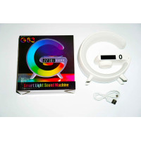 Лампа-ночник G63 RGB G-Smart Light с беспроводной зарядкой 10W и Bluetooth колонкой (my-6126)