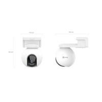 Панорамная 360° Wi-Fi-камера Ezviz CS-CB8 2k с питанием от батареи белая Б/У (my-11155)